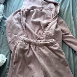 Cozy Pink Hoodie and Sweatpants Set